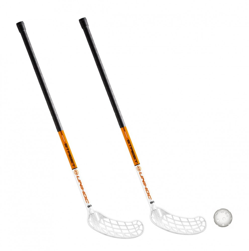 Floorballschläger Unihoc Street 2 Schläger mit Ball 75-96cm